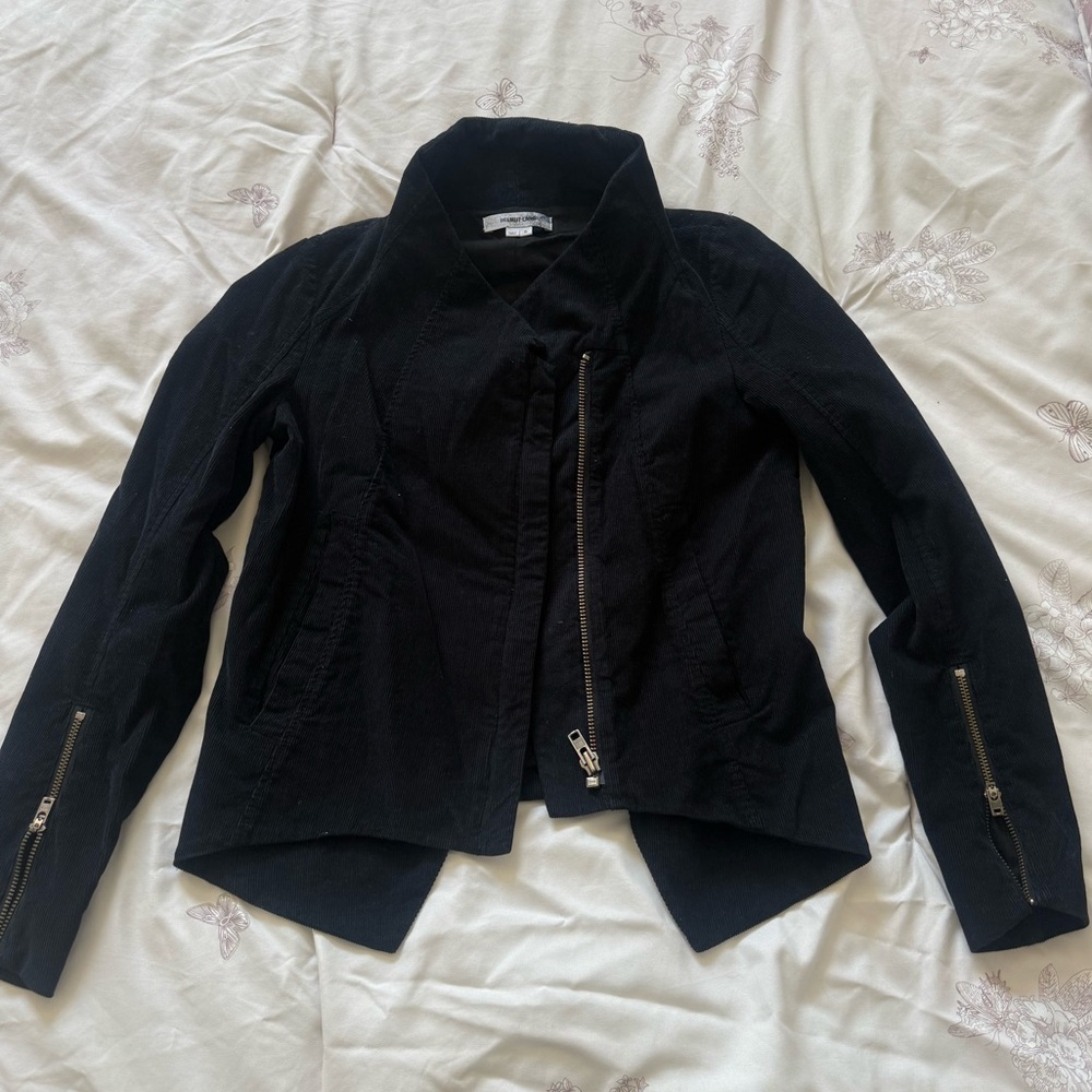 Helmut Lang Inky Women’s Black Asymmetrical Zip Jacket - S